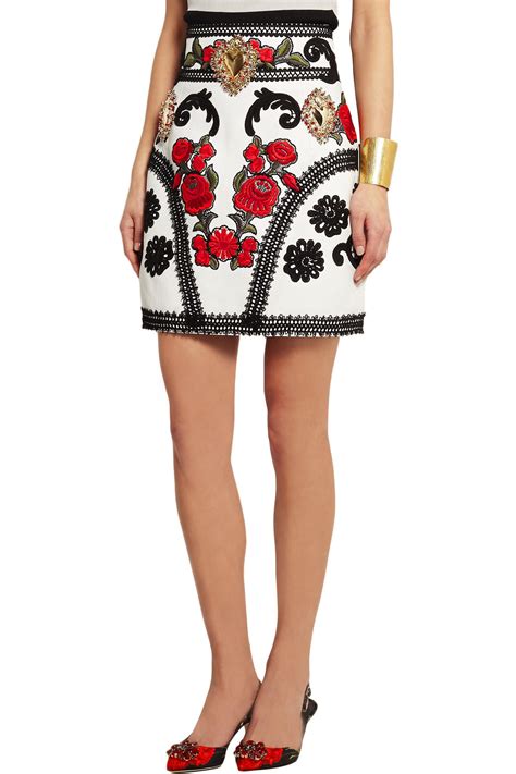 dolce and gabbana mini skirt|More.